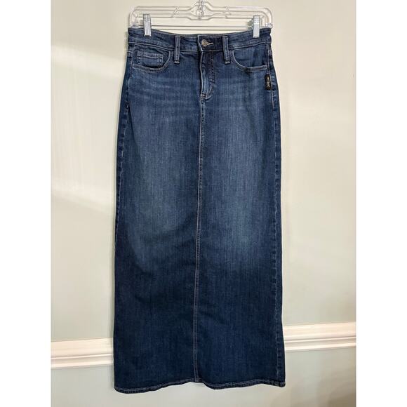 Silver Jeans Denim Maxi Skirt - Picture 1 of 4